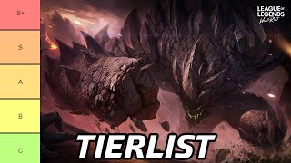 TIERLIST PARCHE 44D DE WILD RIFT LOS MEJORES CAMPEONES DE CADA ROL PARA SUBIR ELO EN RANKED [upl. by Eladnek]