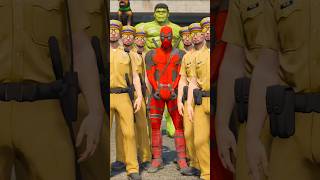 GTA V RED DEADPOOL TRY TO ESCAPE HULK PRISON PART 8 short gta5  Maheshwar Gamerz [upl. by Nahsaj]