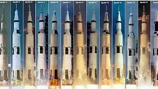 All Apollo Saturn V launches  Apollo 4 to Skylab 1 [upl. by Adeehsar]