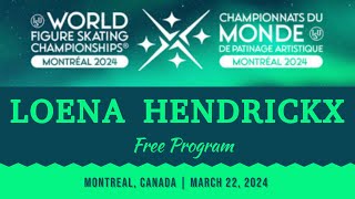 LOENA HENDRICKX  so graceful but a fall costs her a medal  4th Montreal 2024 World Championship [upl. by Fanya]