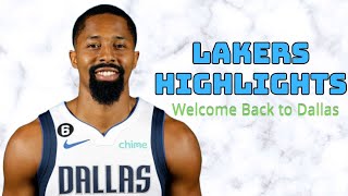 Spencer Dinwiddie 2024 Lakers Highlights Welcome Back to Dallas [upl. by Enad]