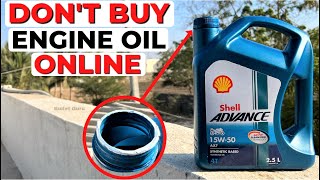 Dont Buy ENGINE OIL From Online  FAKE Shell 15w50 Without Seal Bottle [upl. by Marin749]