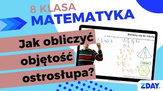 Objętość ostrosłupa  Matematyka 8 klasa [upl. by Kristy857]