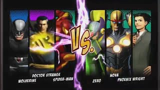 Team Dr Strange Vs Team Nova Hard Difficulty  Ultimate Marvel Vs Capcom 3 [upl. by Kcirdes612]