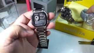 Casio AE 1200WHD 1A silver LAZADA PH unboxing and review [upl. by Ardnak642]