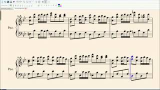 Flowering Night Piano Version Sakuyas Theme Sheet Music [upl. by Akinyt991]