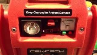 Vid 2 How to change harbor freight 3 in 1 jump starter into a 12v power supply camping or emergency [upl. by Ybsorc591]