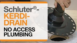 Schluter®KERDIDRAIN Installation with No Access to Plumbing [upl. by Ettelimay]