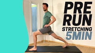 5 MIN PreRun Stretching Routine [upl. by Rina]