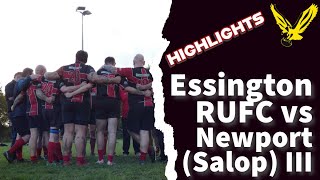 Essington Rugby Club 14 vs 38 Newport Salop IIIs Extended Highlights [upl. by Daas]