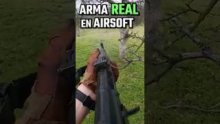 Jugador usa ARMA REAL en Airsoft💀 [upl. by Orimisac]