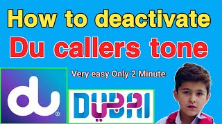 How to deactivate du callers tone  du sim me caller tone kaise cancel kare [upl. by Ishii]