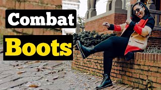 FALL OUTFITS WITH COMBAT BOOTS  HOW TO STYLE COMBAT BOOTS 2021 [upl. by Aksehcnarf381]