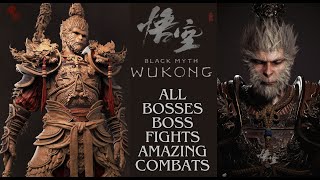 Black Myth Wukong  All Bosses  Boss Fights  Amazing Combats [upl. by Yttel]