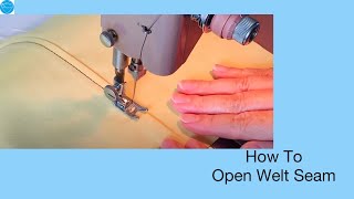 How To Sew Open Welt Seam  Basic Sewing Skills Part  6 [upl. by Ahsie]