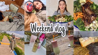 دوزو معايا الويكاند 😍عراضة فداري لواليديا❤️شاركت معاكم غدانا🍛وجدت راسي معاكم باش نخرج💄weekend vlog [upl. by Kolivas279]