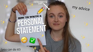 HOW TO WRITE YOUR PERSONAL STATEMENT for those NOT applying to Oxbridge  10 tips [upl. by Ludly]