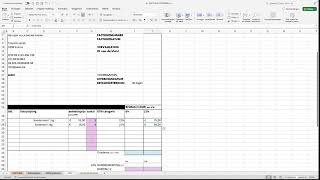 Meester FACTUUR E02 Factuur berekenen in excel [upl. by Ggerg]