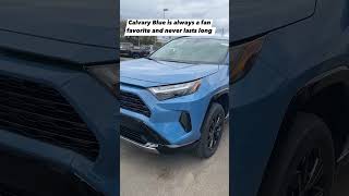 Check out the stunning Cavalry Blue on this 2024 Toyota RAV4 Hybrid toyota [upl. by Ulrich]