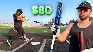 Hitting with the CHEAPEST BBCOR BASEBALL BAT  80 Easton Speed vs 500 Rawlings Icon [upl. by Belen404]