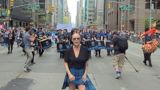 New York Tartan Day Parade 2023 NYC Celebrating Scotland [upl. by Ithsav]