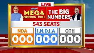 Mega Opinion Poll LIVE  BJPs Clean Sweep In Hindi Heartland   Lok Sabha Elections 2024 Updates [upl. by Gherardi]