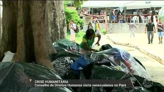 SBT PARÁ 220118 Crise humanitária Conselho de Direitos Humanos visita venezuelanos no Pará [upl. by Duaner778]