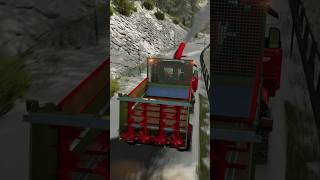 REMOVING SNOW IN ALPS WITH UNITRAC AND SNOW BLOWER  Farming Simulator 22 shorts farmingsimulator [upl. by Ahsila]