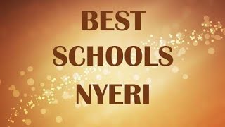 Schools around Nyeri Kenya [upl. by Woodall799]