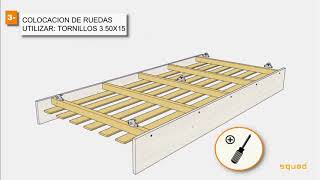 Tutorial  Cómo armar una Cama NidoCarro SQUAD [upl. by Haimaj]