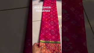 Super fancy two tone silk patola saree ❤️❤️❤️ Online Payment Only 🌹 RS1050 FS 🌹vijay ❤️ [upl. by Asseralc188]