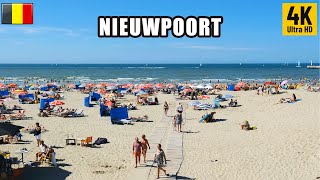 Nieuwpoort  Belgium Walking Tour 4k60fps 2022⛱ [upl. by Enram]