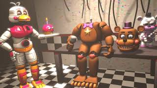 FNAFSFM How the Animatronic head fell off  FNAF6 [upl. by Nossah731]