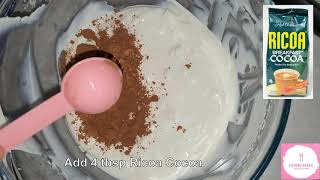 Nagdidiet Low carb chocolate ice cream  3 ingredients only [upl. by Ymrej]