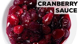 Perfect Cranberry Sauce  Food Network [upl. by Bigler691]