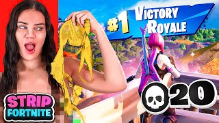 1 KILL  REMOVE 1 CLOTHING PIECE ON FORTNITE  Hannah Marbles ft Charlotte Parkes [upl. by Soigroeg]