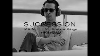 Succession Main Theme EXTENDED Version  Piano  Strings  808  Beat [upl. by Ynnhoj]