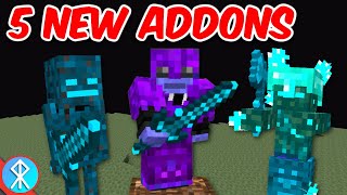 5 NEW Addons September 2022  MCPEBedrock Minecraft [upl. by Kanya613]