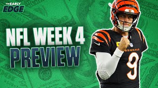 NFL Week 4 BEST BETS and PICKS  The Early Edge [upl. by Brietta]