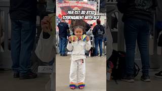 Her 1st Jiu Jitsu tournament with AGF jiujitsu wrestling mma ufc fatherdaughter grappling [upl. by Anilatac]