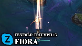 Tenfold Triumph iG Fiora Chroma LOL Skin Spotlight [upl. by Dar]