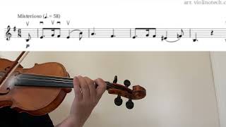 Hedwigs themefrom Harry Potterviolin tutorialsheet musicaccompanimentclose up [upl. by Ogirdor]