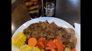 Tender Pork Chop with French Onion Gravy with Sauté Vegetables [upl. by Michail]