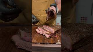 Beef Brisket bbq barbeque brisket beef food smoker smoked traegergrills foodie grill [upl. by Philemol]