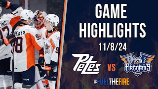 HIGHLIGHTS  Peterborough Petes vs Flint Firebirds  11824 [upl. by Zink]