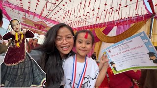 Aanie win medal 🏅we are so happy 🥰 Annual function day  Family vlog  Hamro Sansar [upl. by Savart126]