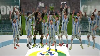 efootball 2024 American cup final Argentina vs Brazil [upl. by Suinotna]