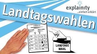 Landtagswahlen einfach erklärt explainity® Erklärvideo [upl. by Kylah]