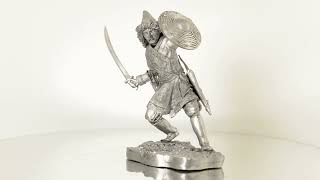 Mongol nomad warrior Metal sculpture Collection 54mm miniature figurine [upl. by Eserrehs]