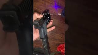 P80 Glock 26 “blue beam” polymer80 Glock hilight laser fun sub gun [upl. by Alikat717]